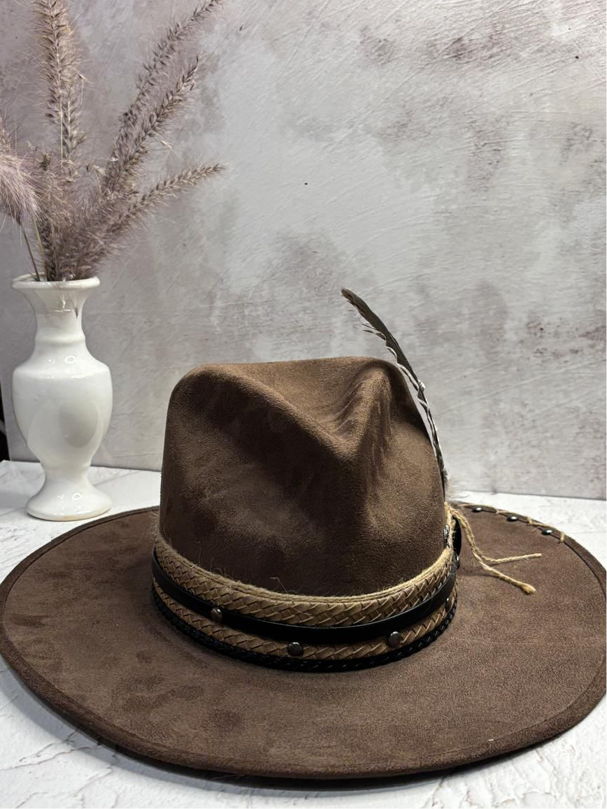 Sombrero café oscuro
