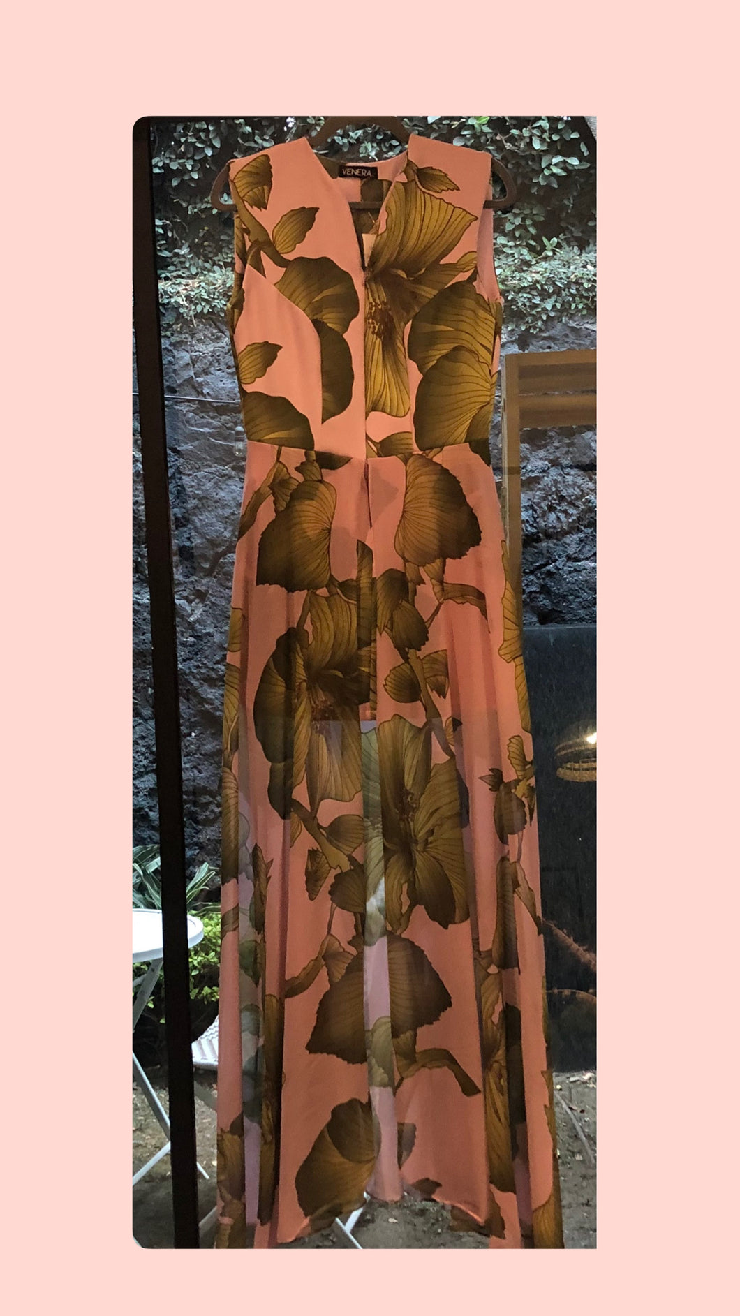 Vestido estampado verde